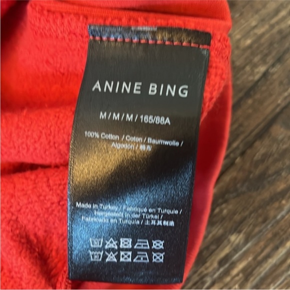 Anine Bing Red Sport Sweatshirt - Picture 6 of 6